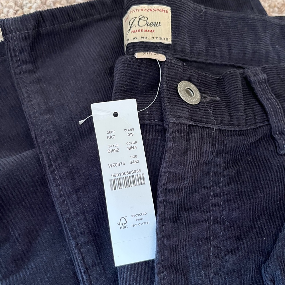 J.Crew Navy Corduroy Pants